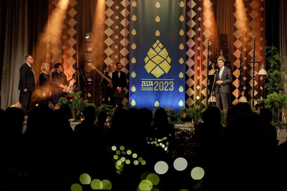 Valsts prezidenta Edgara Rinkēviča uzruna meža nozares gada balvas “Zelta čiekurs 2023” laureātu godināšanas pasākumā 
